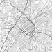 Charlotte North Carolina Map Print in Classic Style Zoomed In Close Up Showing Details
