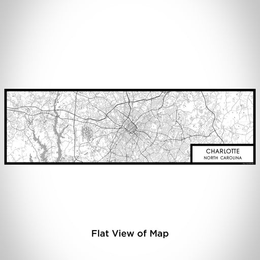 Flat View of Map Custom Charlotte North Carolina Map Enamel Mug in Classic