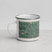 Left View Custom Chaska Minnesota Map Enamel Mug in Afternoon