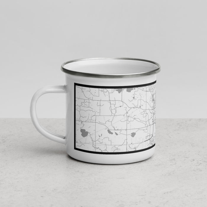 Left View Custom Chaska Minnesota Map Enamel Mug in Classic