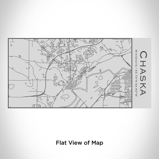 Rendered View of Chaska Minnesota Map Engraving on 17oz Stainless Steel Insulated Cola Bottle