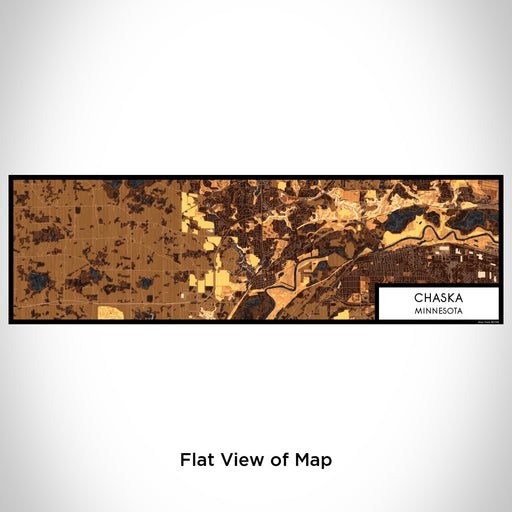 Flat View of Map Custom Chaska Minnesota Map Enamel Mug in Ember