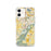 Custom Chaska Minnesota Map iPhone 12 Phone Case in Woodblock