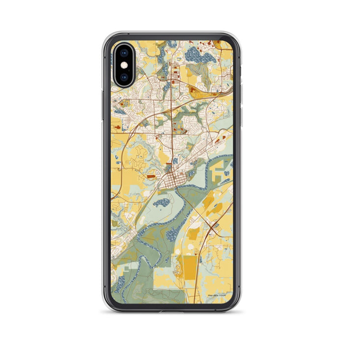 Custom Chaska Minnesota Map Phone Case in Woodblock
