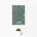 12x18 Chatham New Hampshire Map Print Portrait Orientation in Afternoon Style With Small Cactus Plant in White Planter