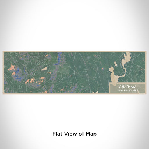 Flat View of Map Custom Chatham New Hampshire Map Enamel Mug in Afternoon