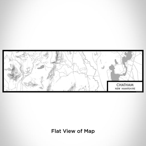 Flat View of Map Custom Chatham New Hampshire Map Enamel Mug in Classic