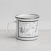 Left View Custom Chatham New Hampshire Map Enamel Mug in Classic