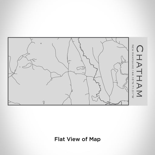 Rendered View of Chatham New Hampshire Map Engraving on 17oz Stainless Steel Insulated Cola Bottle