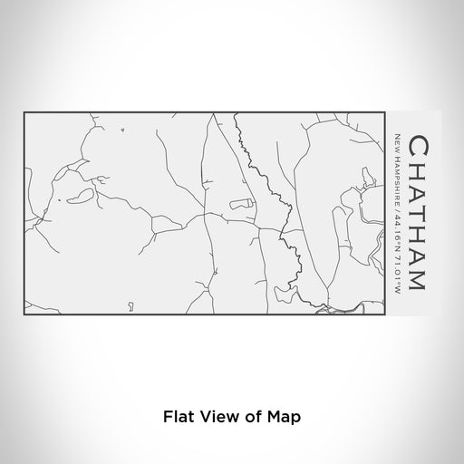 Rendered View of Chatham New Hampshire Map Engraving on 17oz Stainless Steel Insulated Cola Bottle in White