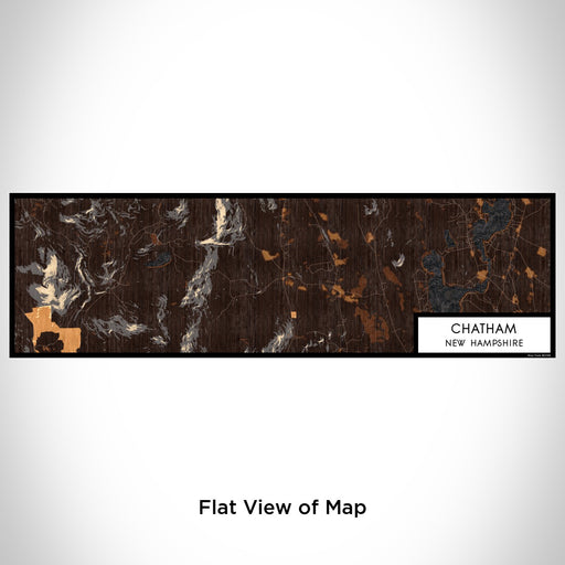 Flat View of Map Custom Chatham New Hampshire Map Enamel Mug in Ember