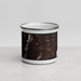 Front View Custom Chatham New Hampshire Map Enamel Mug in Ember