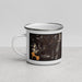 Left View Custom Chatham New Hampshire Map Enamel Mug in Ember