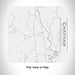 Rendered View of Chatham New Hampshire Map Engraving on 17oz Stainless Steel Insulated Tumbler in White