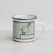 Right View Custom Chatham New Hampshire Map Enamel Mug in Woodblock