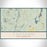 Chatham New Hampshire Map Print Landscape Orientation in Woodblock Style With Shaded Background