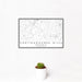 12x18 Chattahoochee Hills Georgia Map Print Landscape Orientation in Classic Style With Small Cactus Plant in White Planter