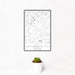 12x18 Chattahoochee Hills Georgia Map Print Portrait Orientation in Classic Style With Small Cactus Plant in White Planter