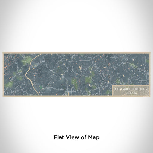 Flat View of Map Custom Chattahoochee Hills Georgia Map Enamel Mug in Afternoon