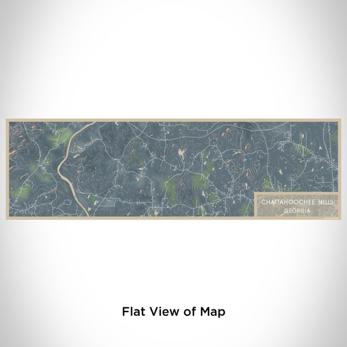 Flat View of Map Custom Chattahoochee Hills Georgia Map Enamel Mug in Afternoon