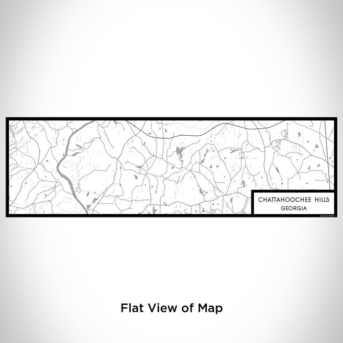 Flat View of Map Custom Chattahoochee Hills Georgia Map Enamel Mug in Classic