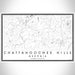 Chattahoochee Hills Georgia Map Print Landscape Orientation in Classic Style With Shaded Background