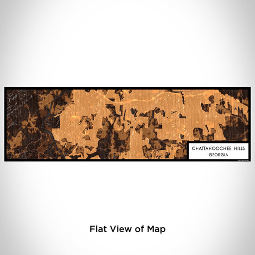 Flat View of Map Custom Chattahoochee Hills Georgia Map Enamel Mug in Ember