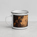 Left View Custom Chattahoochee Hills Georgia Map Enamel Mug in Ember