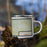 Right View Custom Chattahoochee Hills Georgia Map Enamel Mug in Woodblock on Grass With Trees in Background