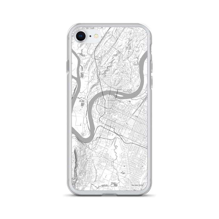 Custom Chattanooga Tennessee Map iPhone SE Phone Case in Classic