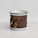 Front View Custom Chattanooga Tennessee Map Enamel Mug in Ember