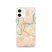 Custom Chattanooga Tennessee Map iPhone 12 Phone Case in Watercolor