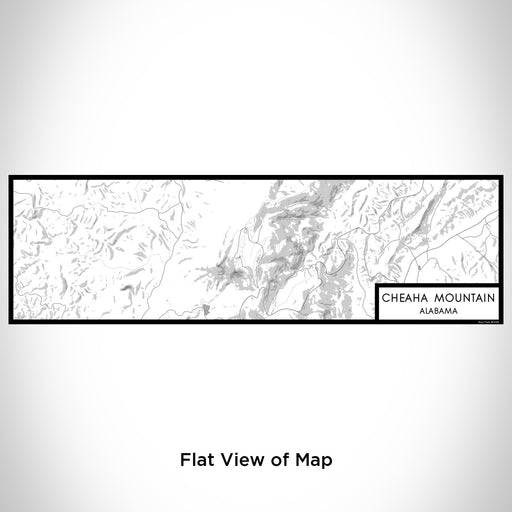 Flat View of Map Custom Cheaha Mountain Alabama Map Enamel Mug in Classic