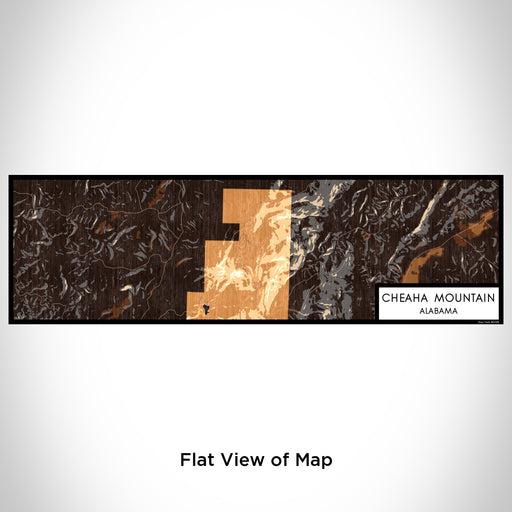 Flat View of Map Custom Cheaha Mountain Alabama Map Enamel Mug in Ember