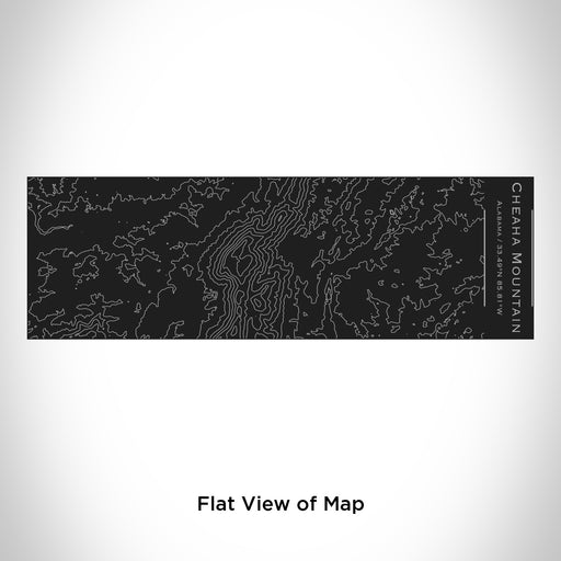 Rendered View of Cheaha Mountain Alabama Map Engraving on 10oz Stainless Steel Insulated Cup with Sliding Lid in Black