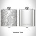 Rendered View of Cheaha Mountain Alabama Map Engraving on 6oz Stainless Steel Flask
