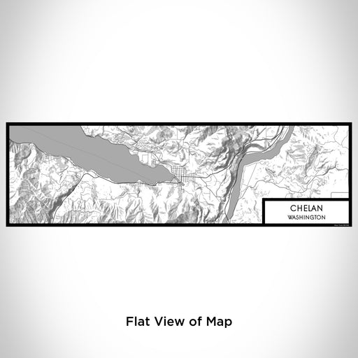 Flat View of Map Custom Chelan Washington Map Enamel Mug in Classic