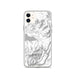Custom iPhone 11 Chelan Washington Map Phone Case in Classic