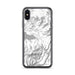 Custom iPhone X/XS Chelan Washington Map Phone Case in Classic
