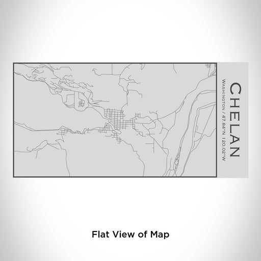 Rendered View of Chelan Washington Map Engraving on 17oz Stainless Steel Insulated Cola Bottle