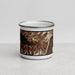 Front View Custom Chelan Washington Map Enamel Mug in Ember