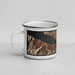 Left View Custom Chelan Washington Map Enamel Mug in Ember