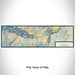 Flat View of Map Custom Chelan Washington Map Enamel Mug in Woodblock