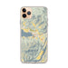 Custom iPhone 11 Pro Max Chelan Washington Map Phone Case in Woodblock