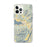Custom iPhone 12 Pro Max Chelan Washington Map Phone Case in Woodblock