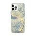 Custom iPhone 12 Pro Max Chelan Washington Map Phone Case in Woodblock