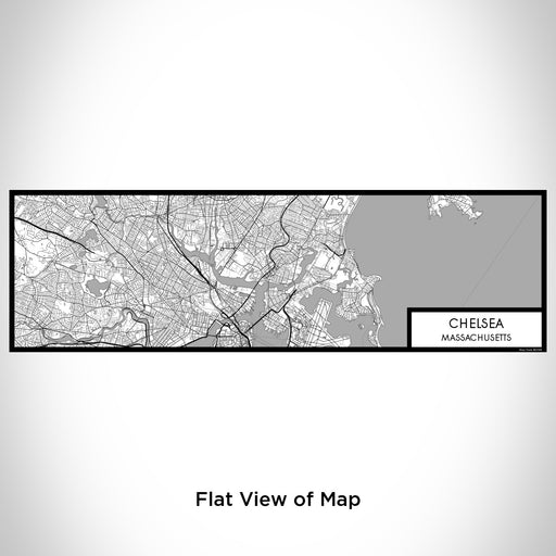 Flat View of Map Custom Chelsea Massachusetts Map Enamel Mug in Classic