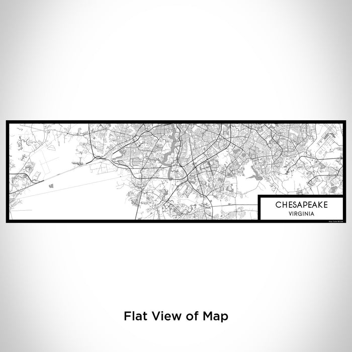 Flat View of Map Custom Chesapeake Virginia Map Enamel Mug in Classic