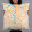 Person holding 22x22 Custom Chesapeake Virginia Map Throw Pillow in Watercolor