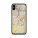 Custom Chesapeake Virginia Map Phone Case in Woodblock